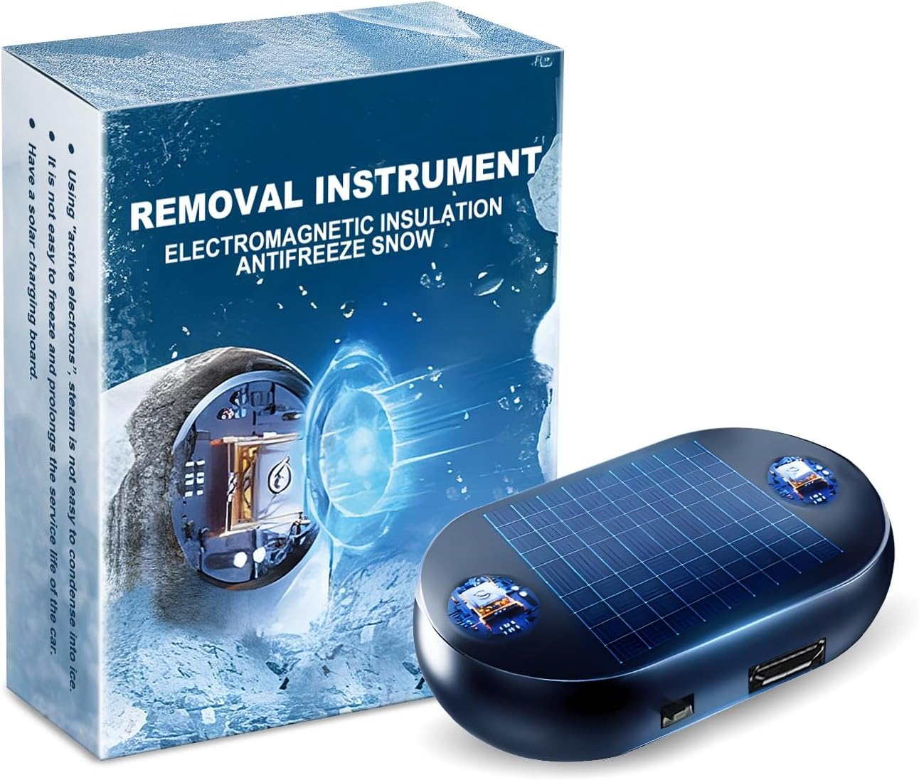 🏆10K+ SOLD LAST WEEK! - ❄️2025 Newest Electromagnetic Snow and Ice Prevention Device (Solar Powered)
