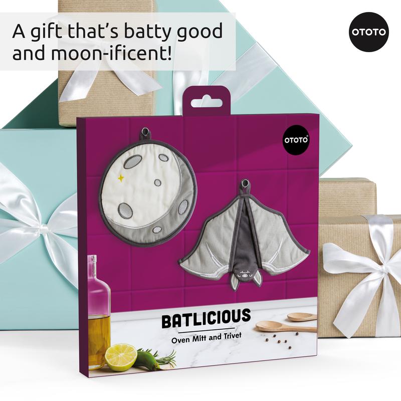🔥LAST DAY 50% OFF - 🦇OTOTO Batlicious Oven Mitts & Pot Holders Set