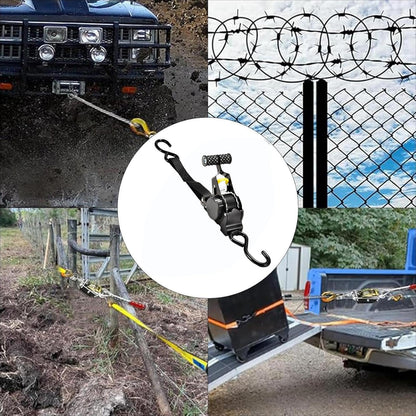 🔥Christmas Sale 49% OFF – Pro Reinforced Heavy-Duty Auto-Retractable Ratchet Straps