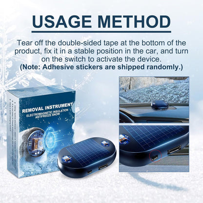 🏆10K+ SOLD LAST WEEK! - ❄️2025 Newest Electromagnetic Snow and Ice Prevention Device (Solar Powered)