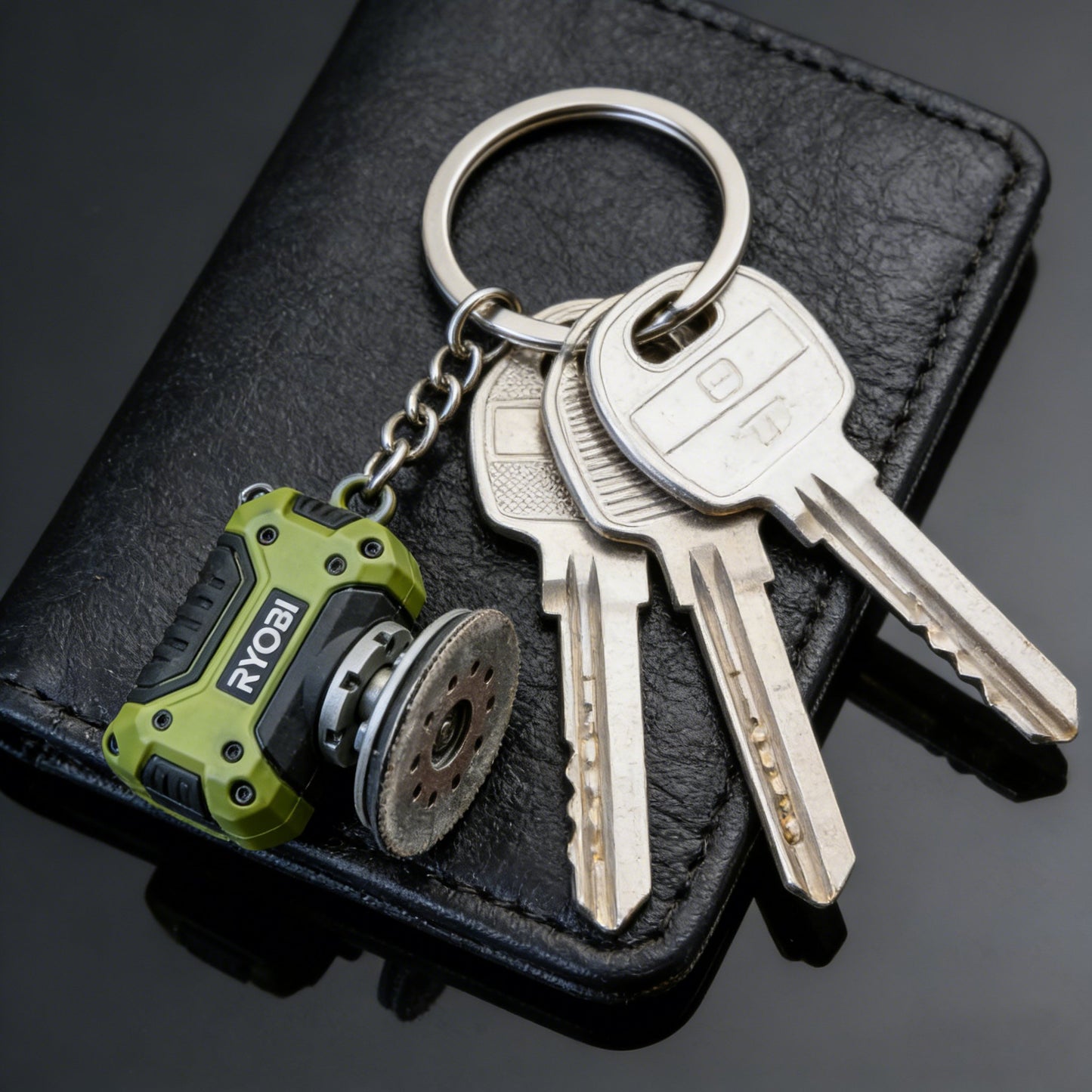 🔧 RYOBI Mini Angle Grinder Keychain – The Tough Tool Enthusiast's Accessory