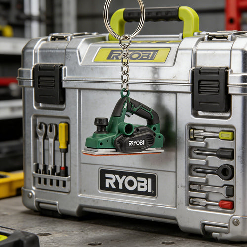 🔑 RYOBI Mini Sander Keychain – Detail Craftsmanship in Your Pocket