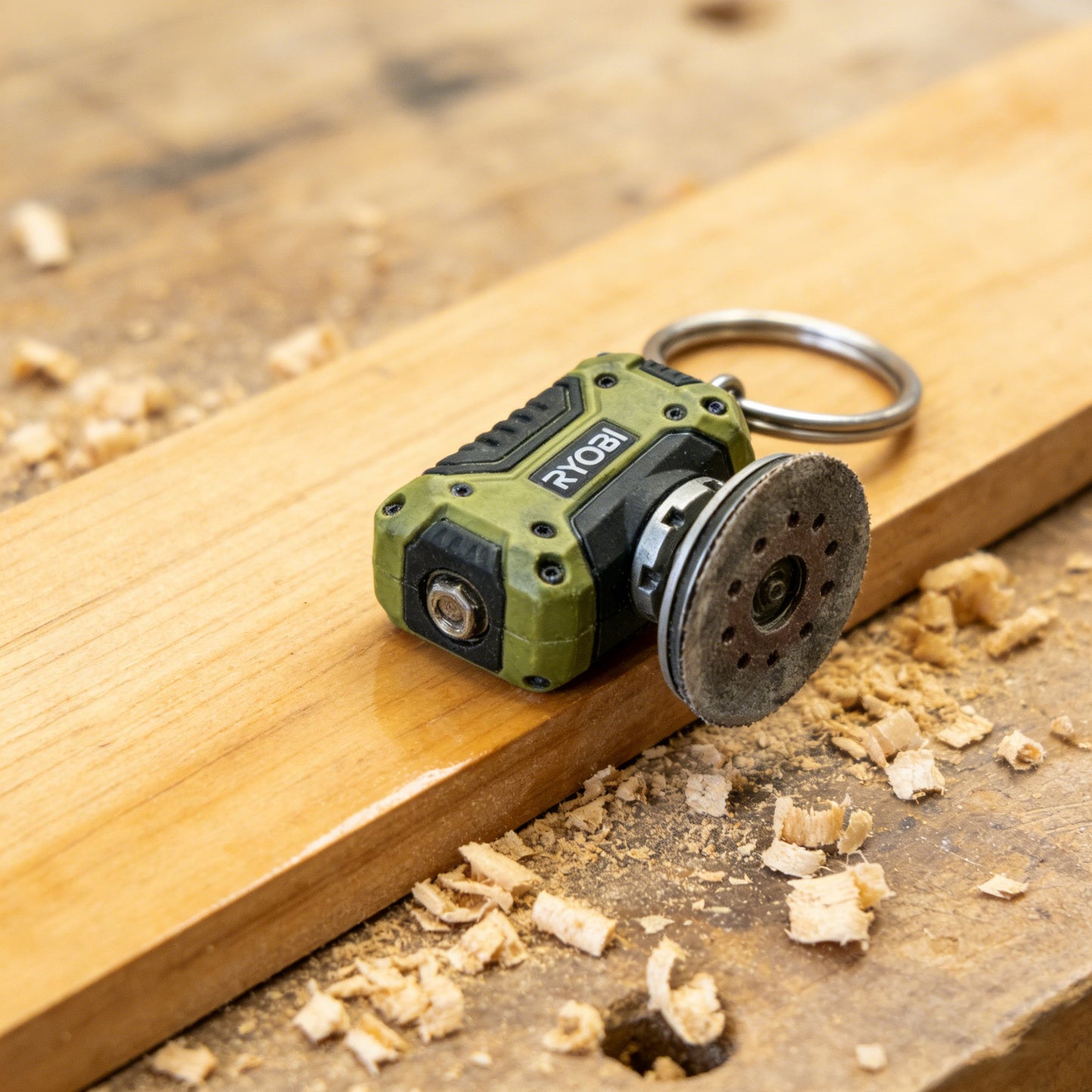 🔧 RYOBI Mini Angle Grinder Keychain – The Tough Tool Enthusiast's Accessory
