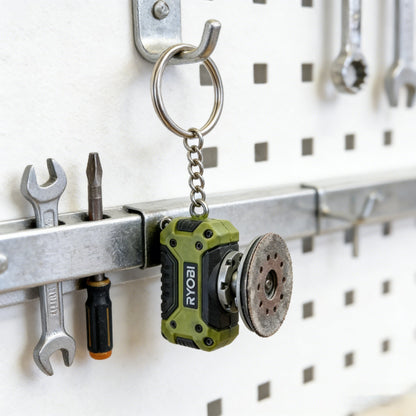 🔧 RYOBI Mini Angle Grinder Keychain – The Tough Tool Enthusiast's Accessory